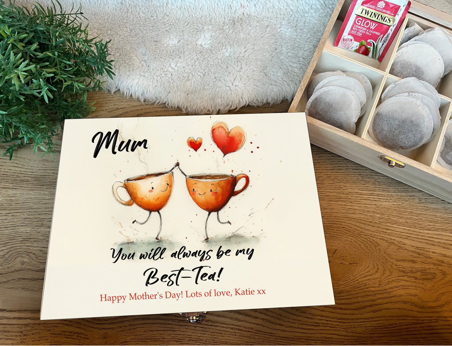 Best-Tea box, 6 compartment storage