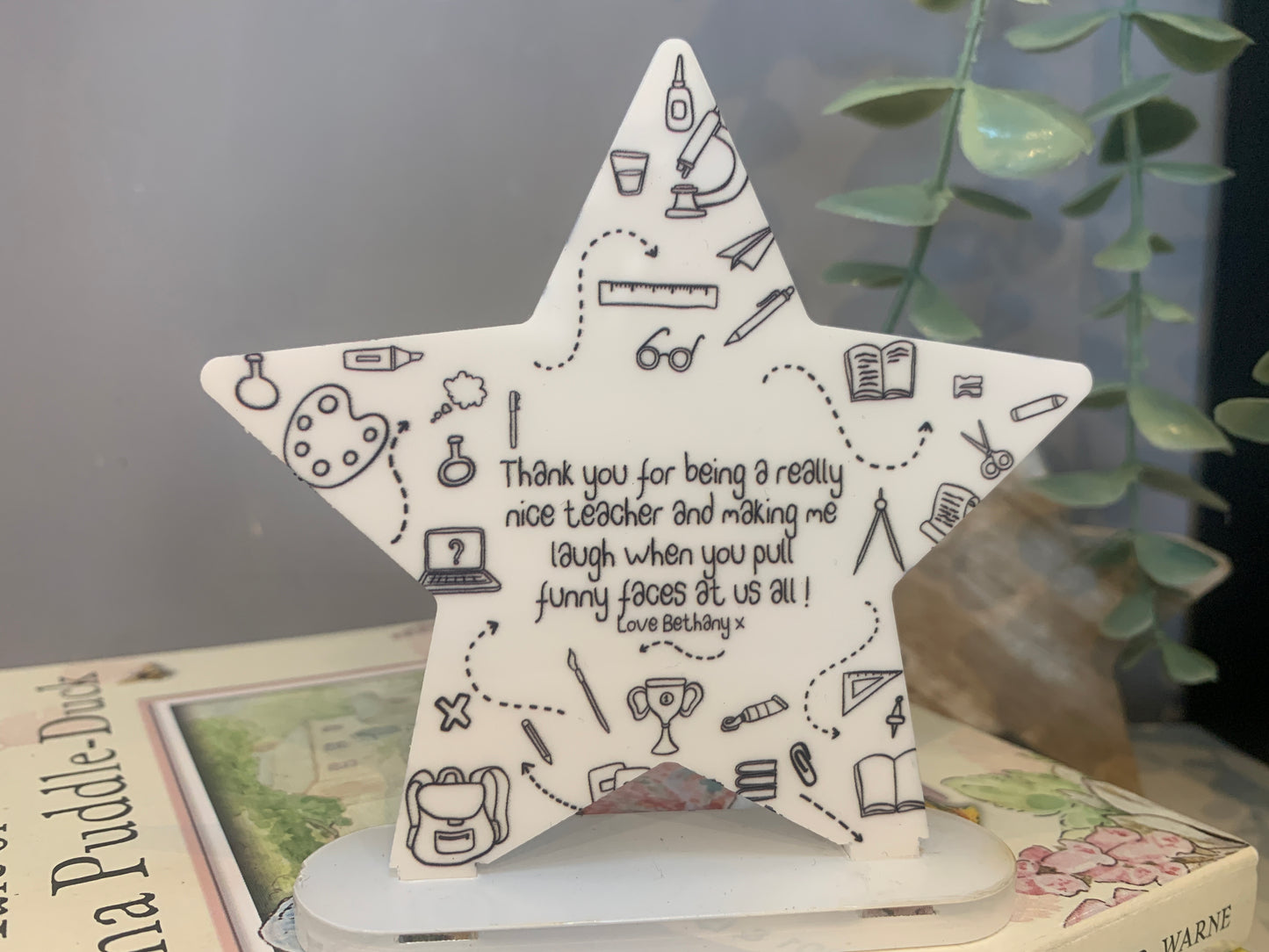 Teacher freestanding star
