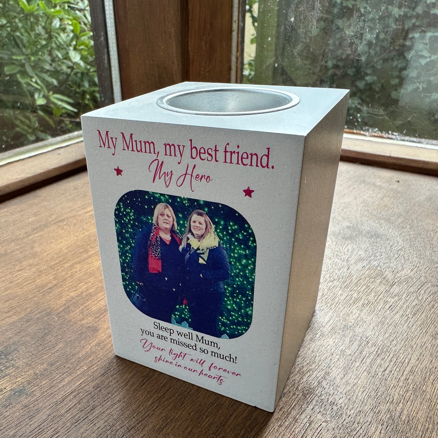 Memory candle holder