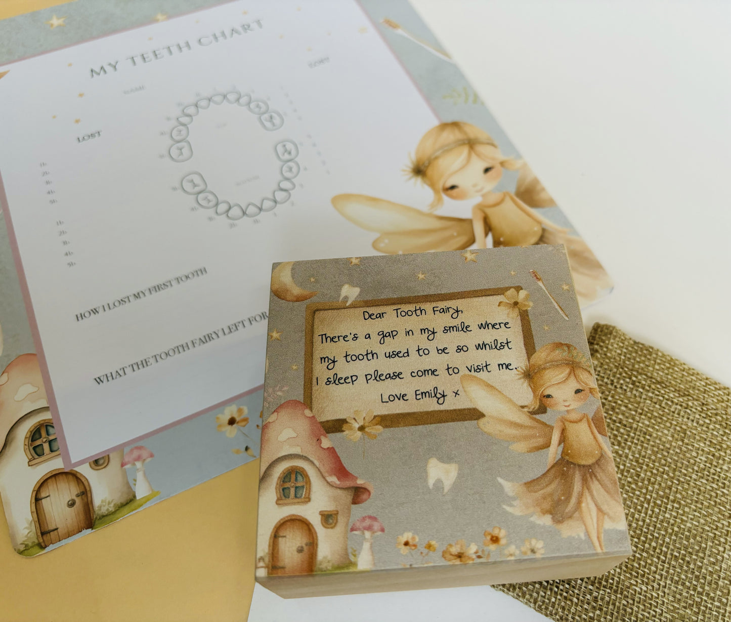 Gold Tooth Fairy box and record chart (Copy)