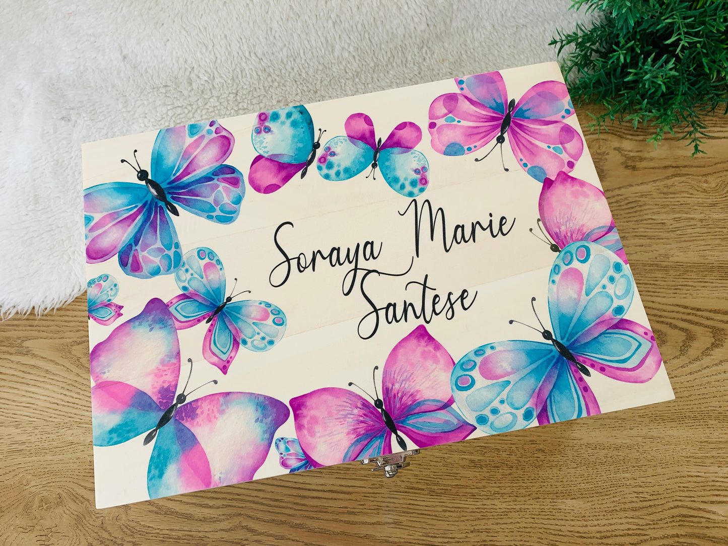 Butterfly keepsake box