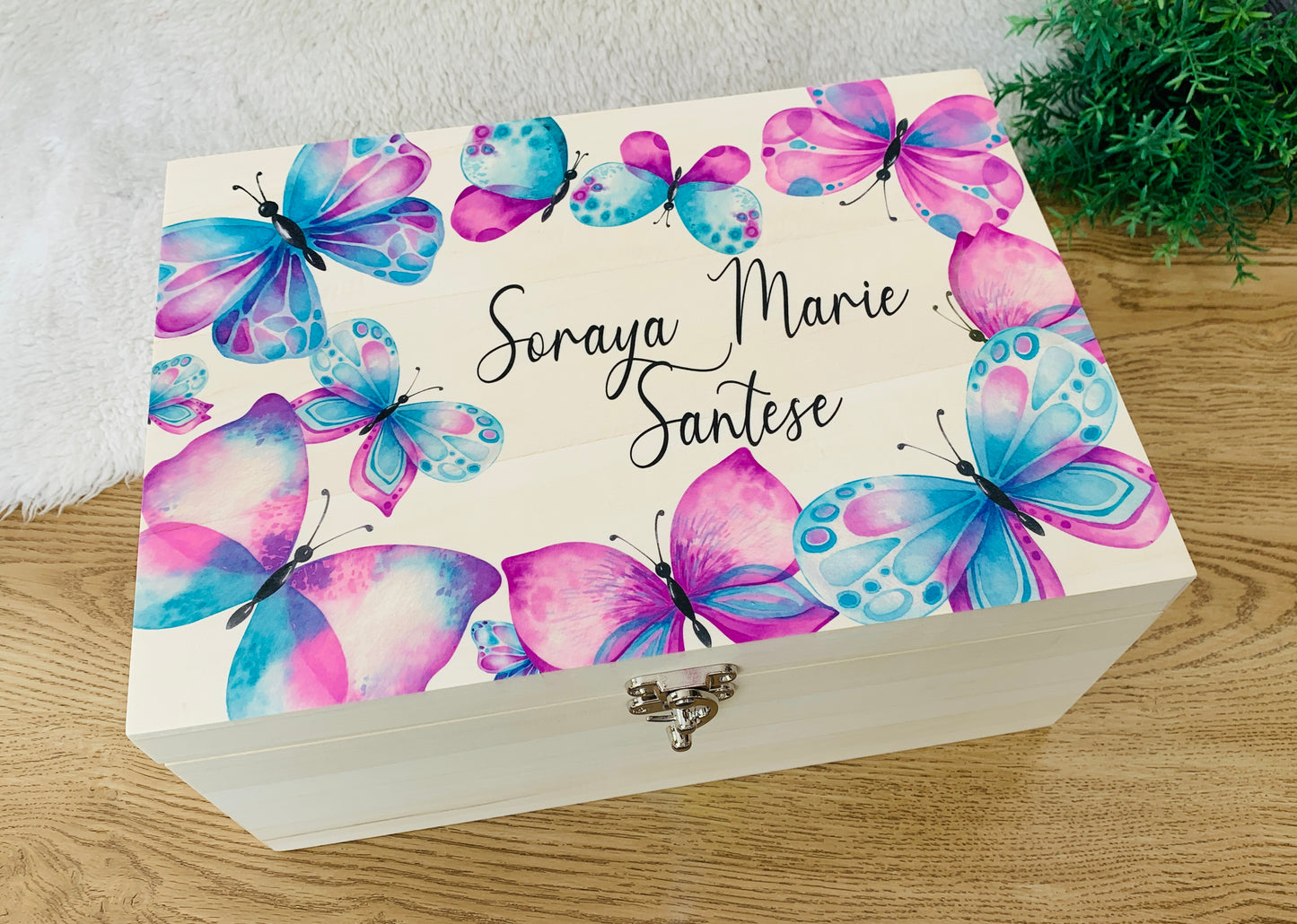Butterfly keepsake box