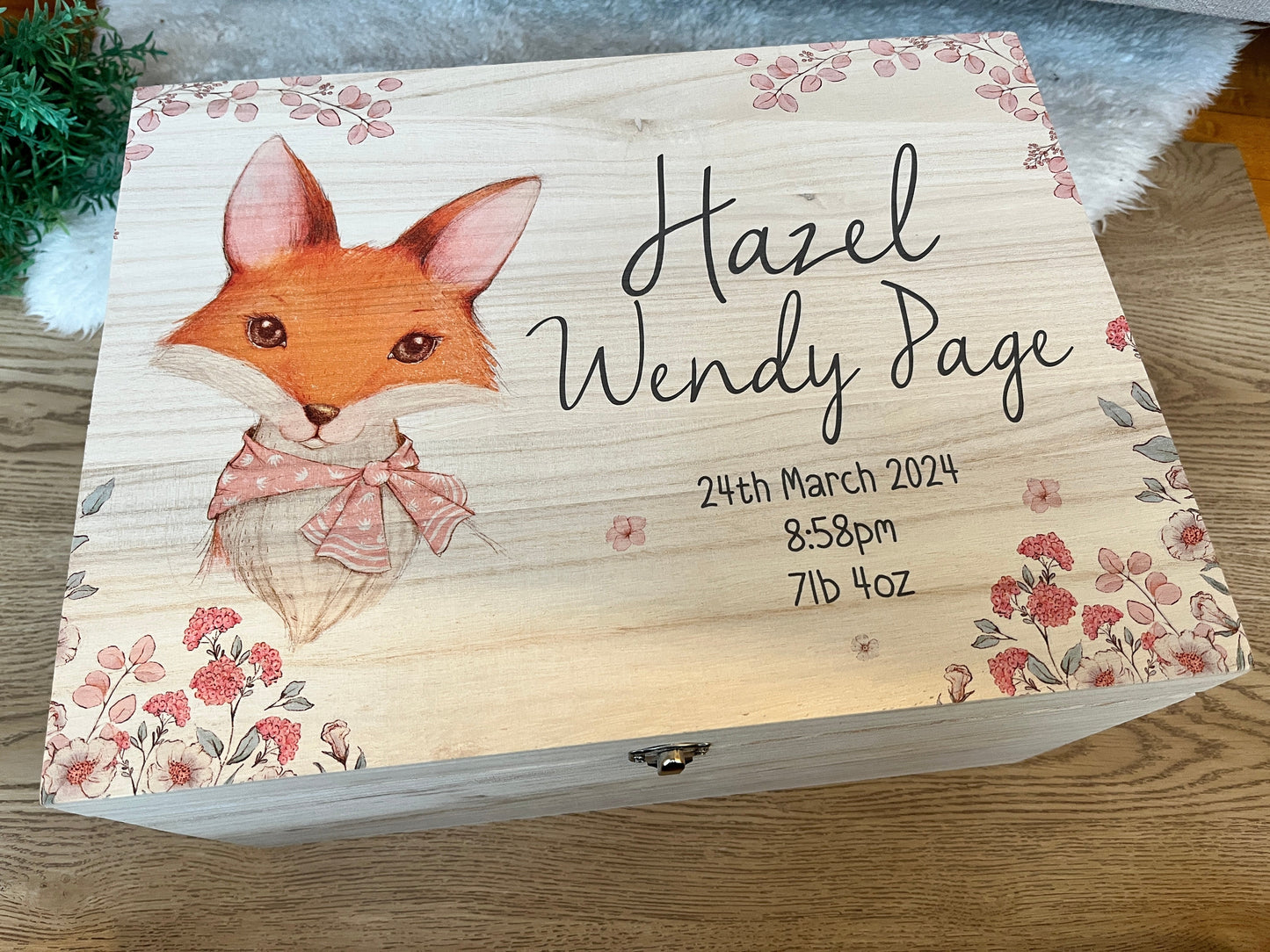 Fox keepsake box