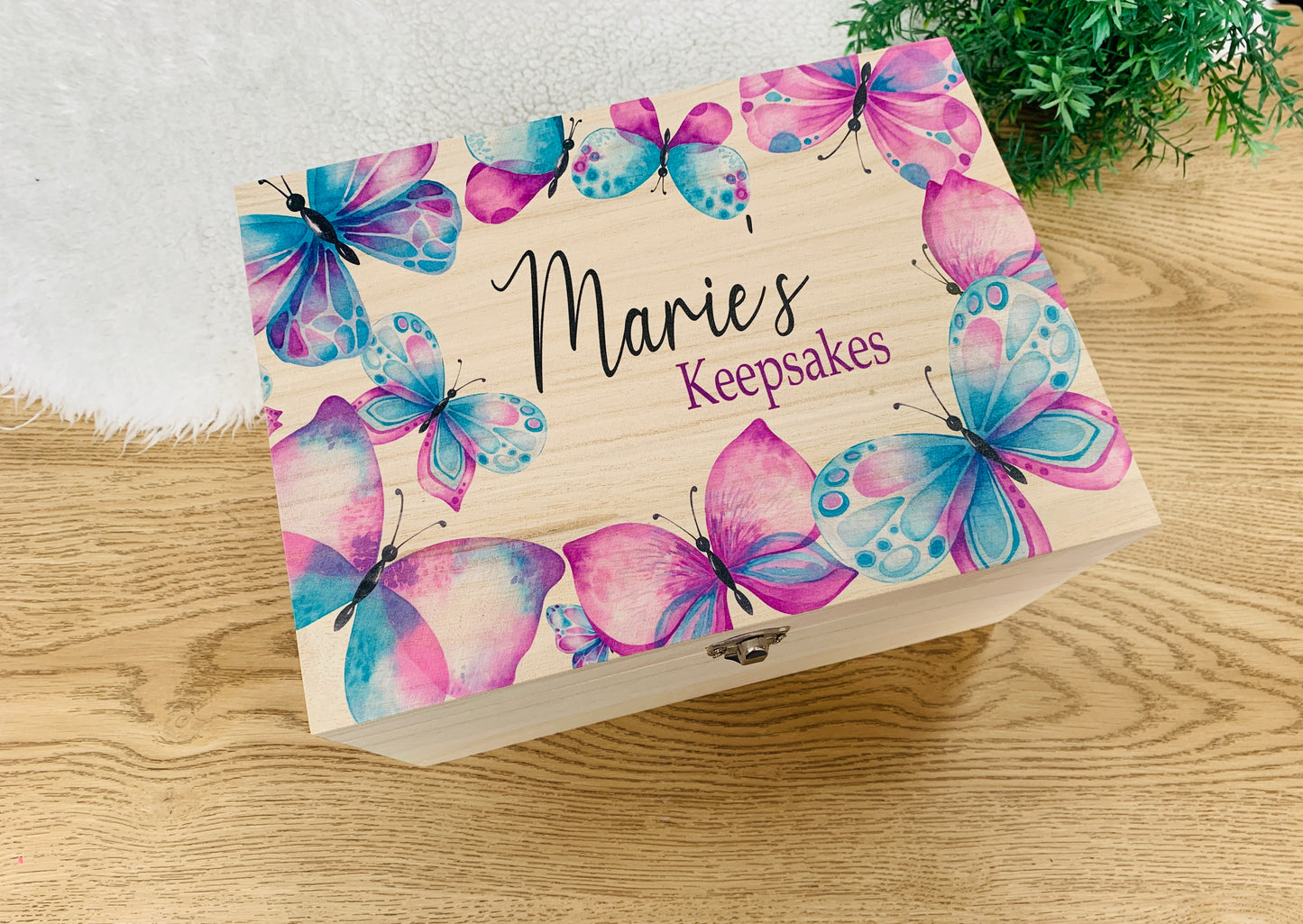 Butterfly keepsake box