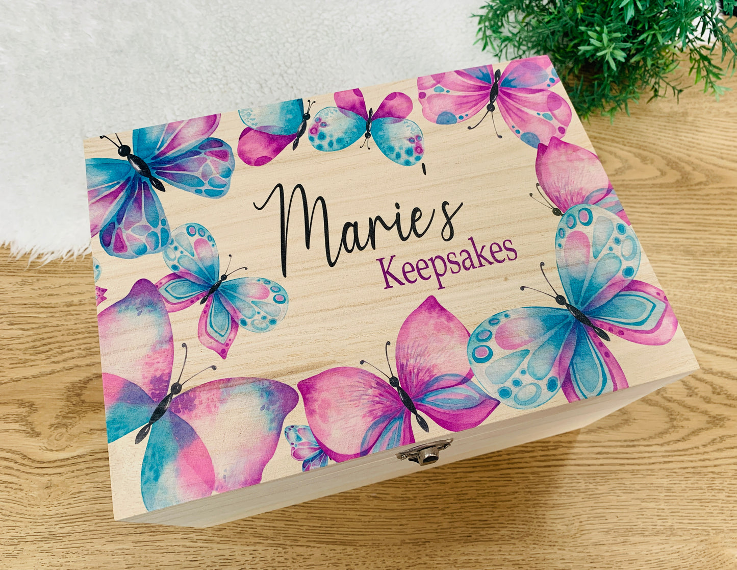 Butterfly keepsake box