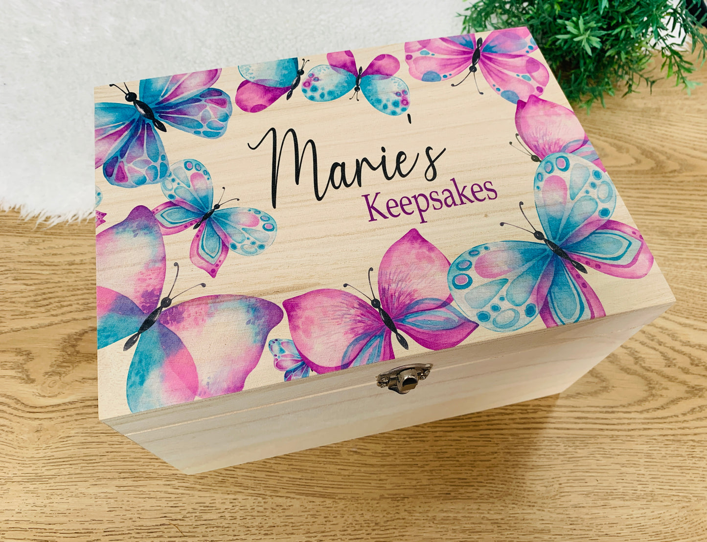 Butterfly keepsake box