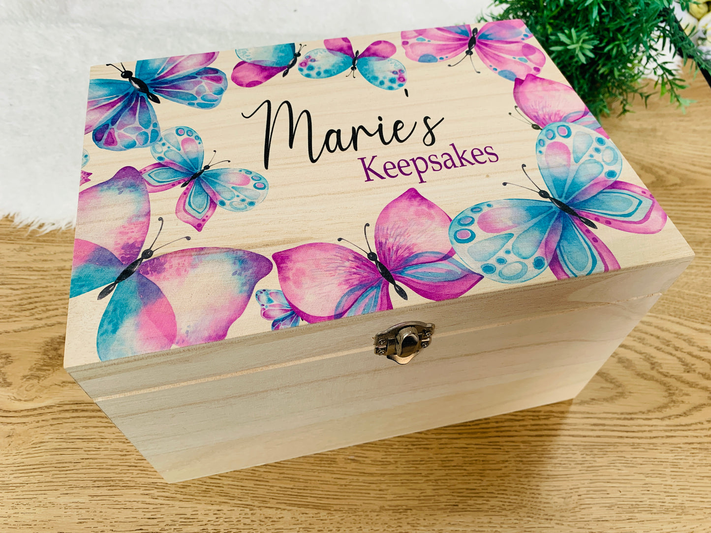Butterfly keepsake box