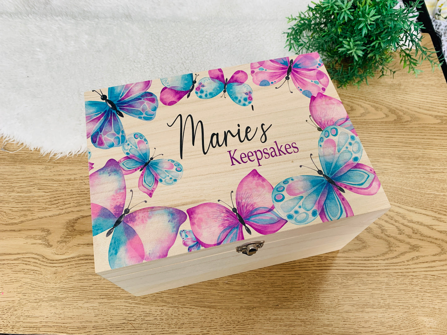 Butterfly keepsake box