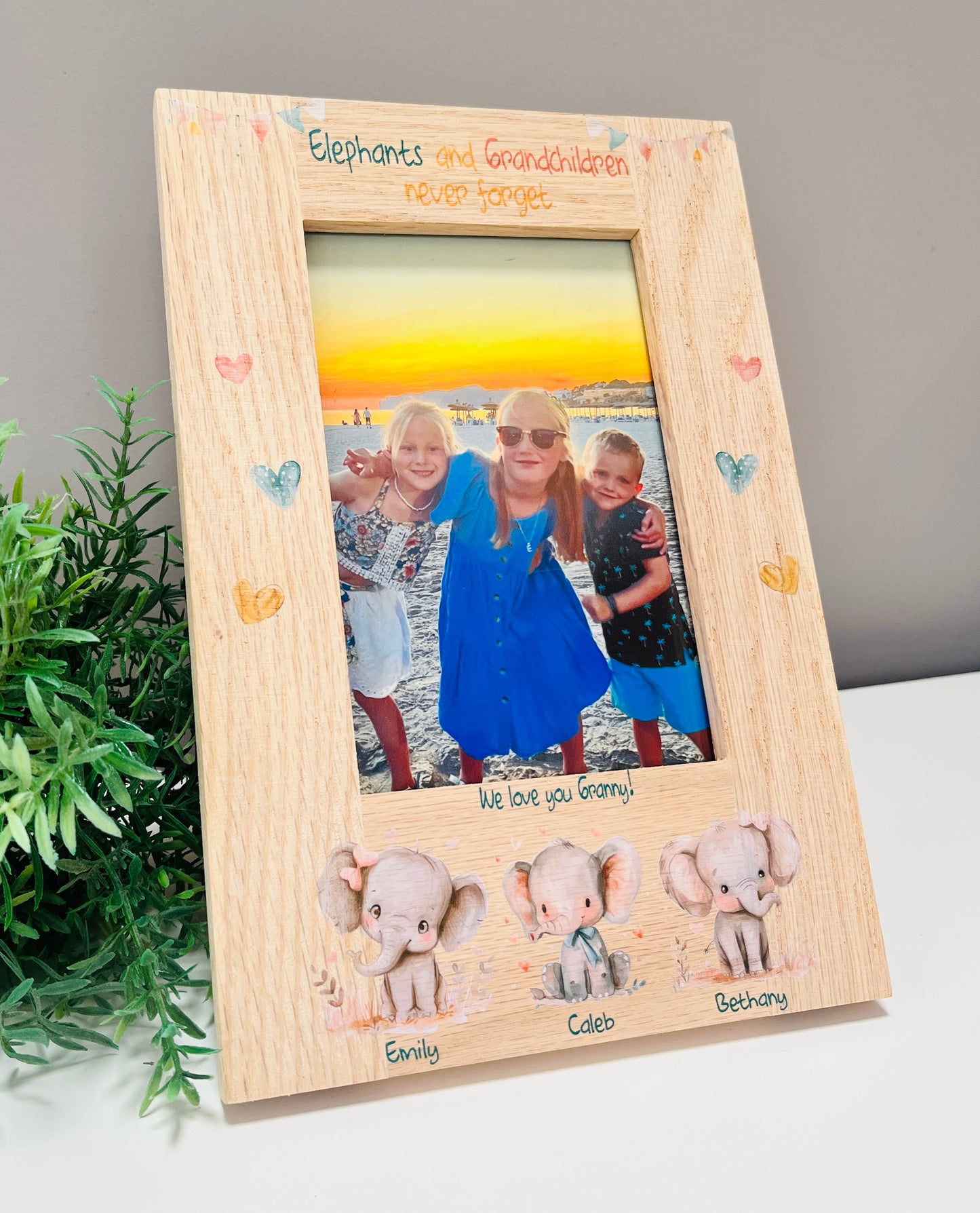 Elephant Grandparent photo frame