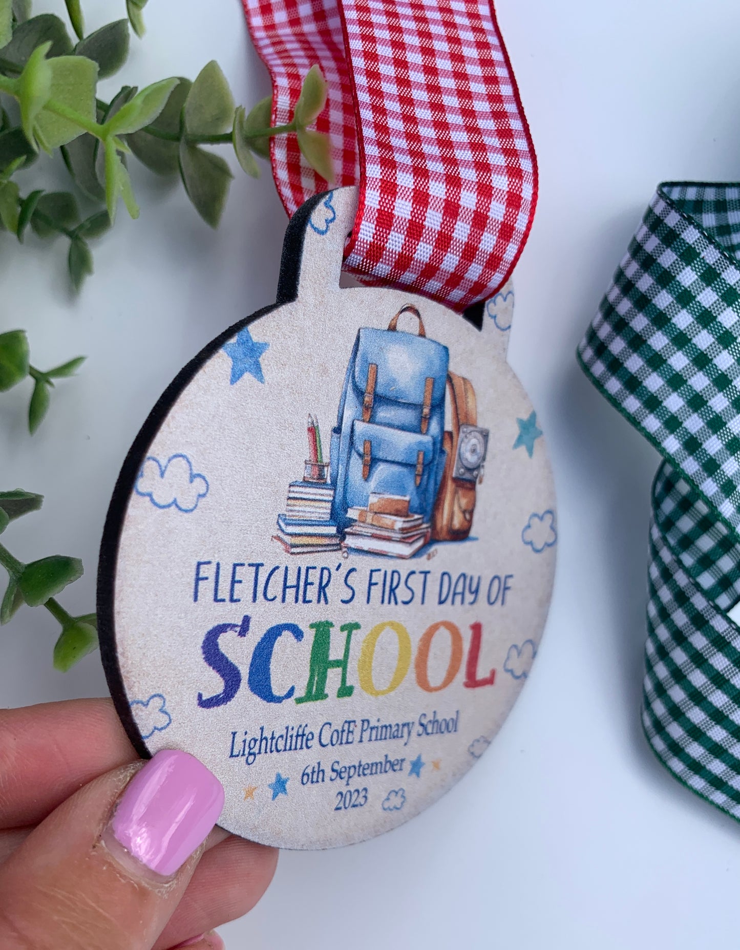 Starting school/ Nursery medal backpack