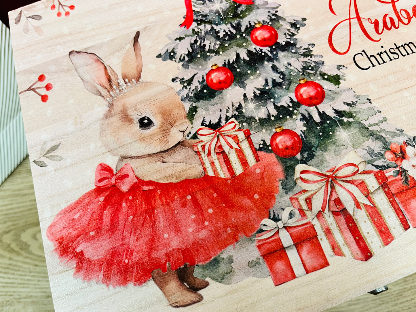 Christmas Ballerina Bunny Box