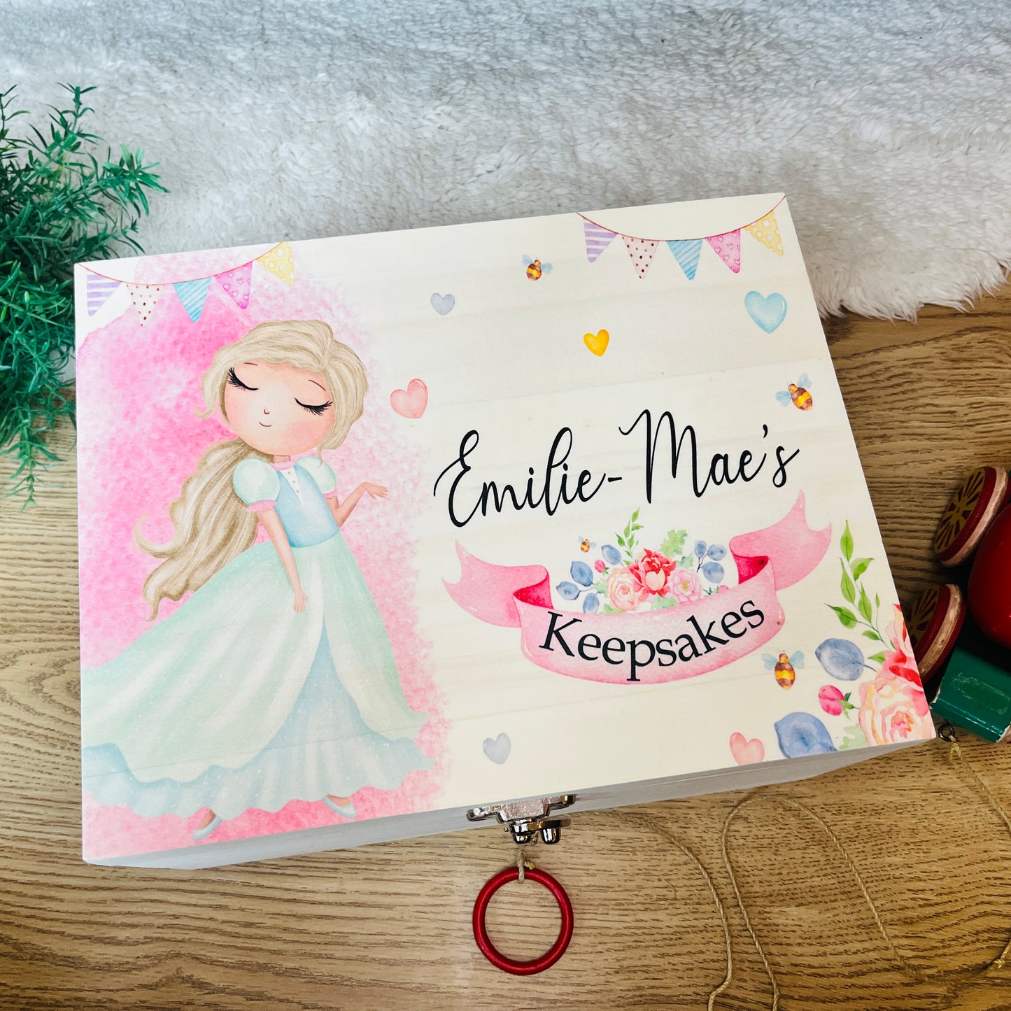 Princess pink keepsake box
