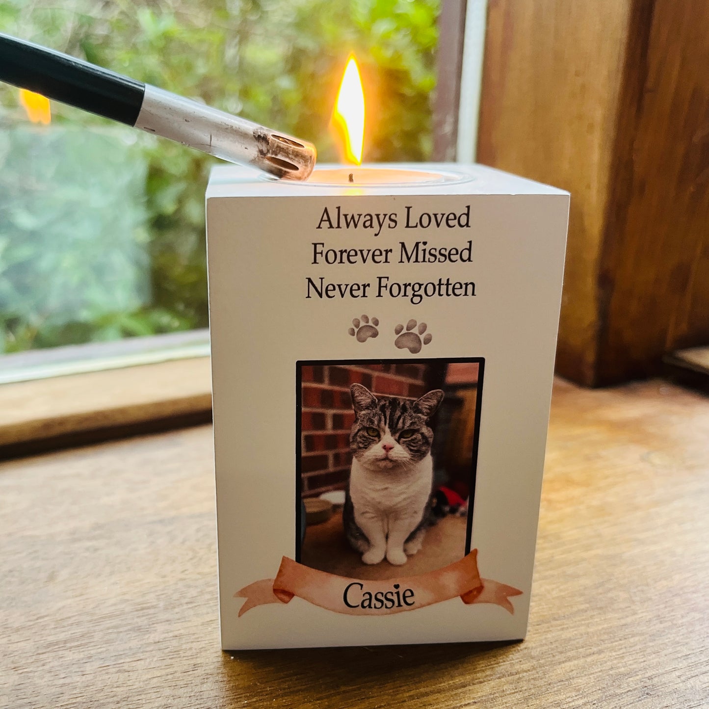 Pet memory candle holder