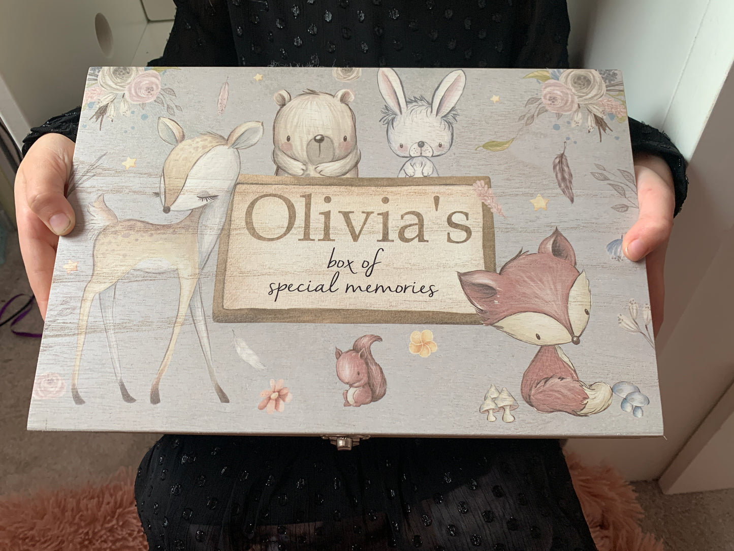 Woodland keepsake box