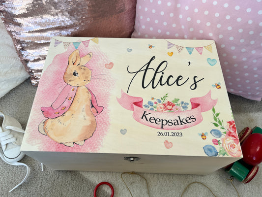Rabbit keepsake box