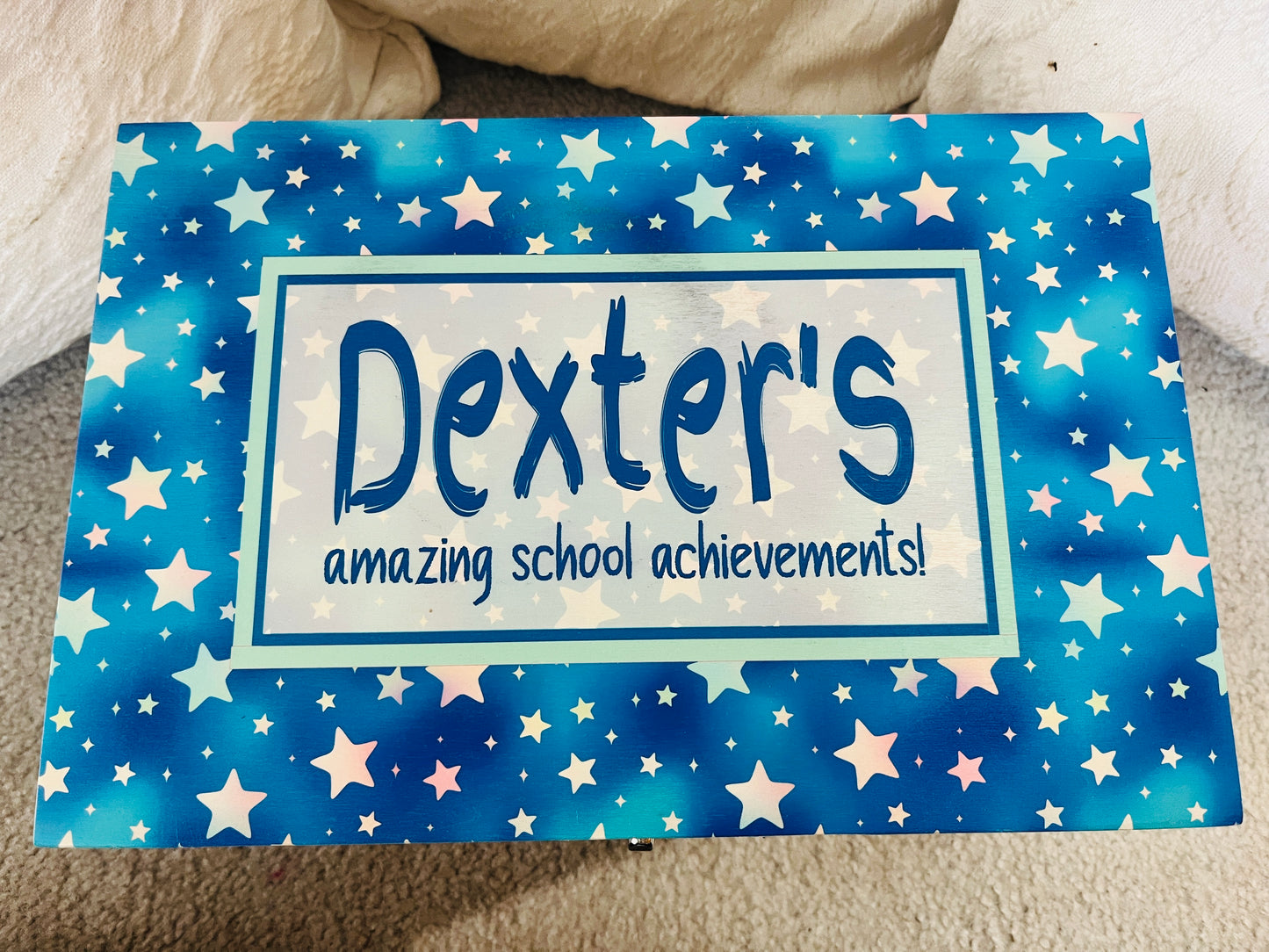 Blue star school award box