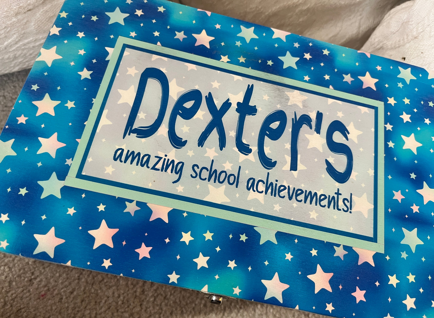 Blue star school award box