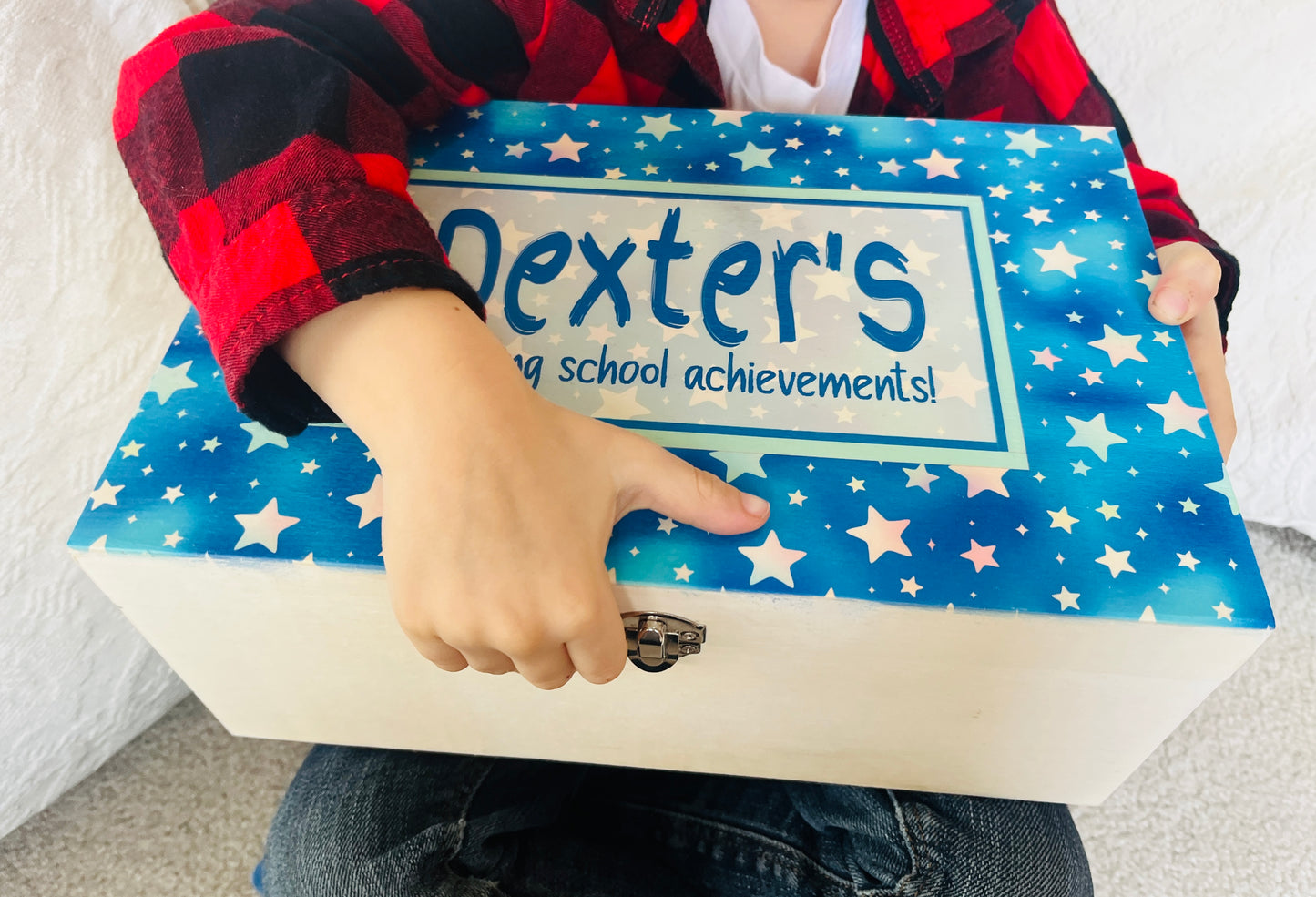 Blue star school award box