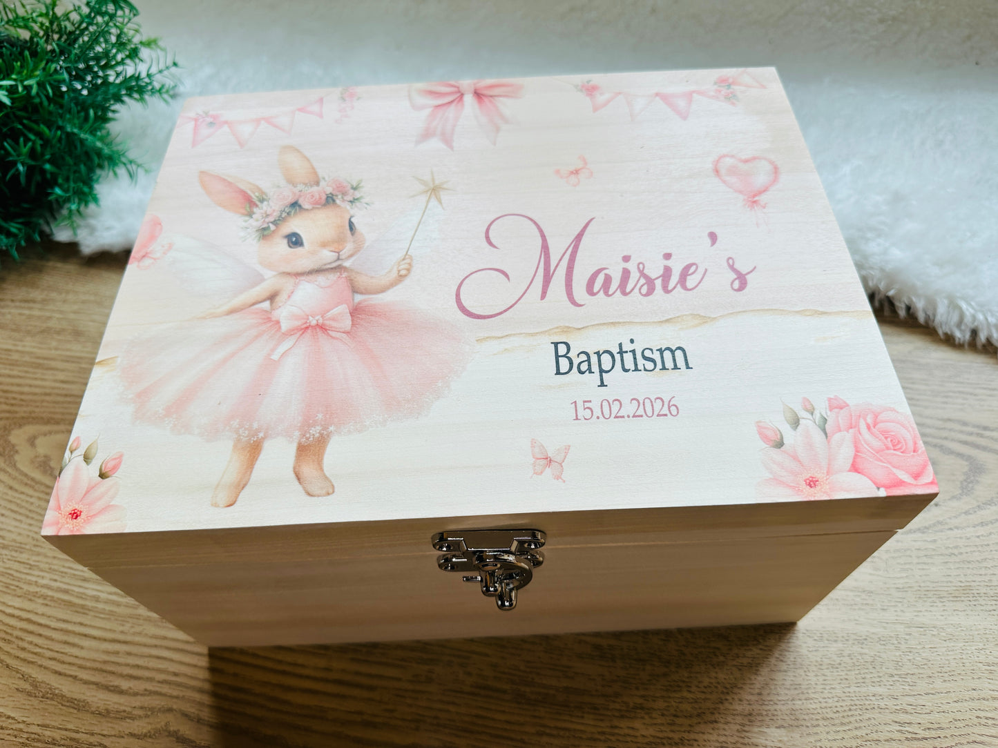Ballerina Dancer Rabbit keepsake box