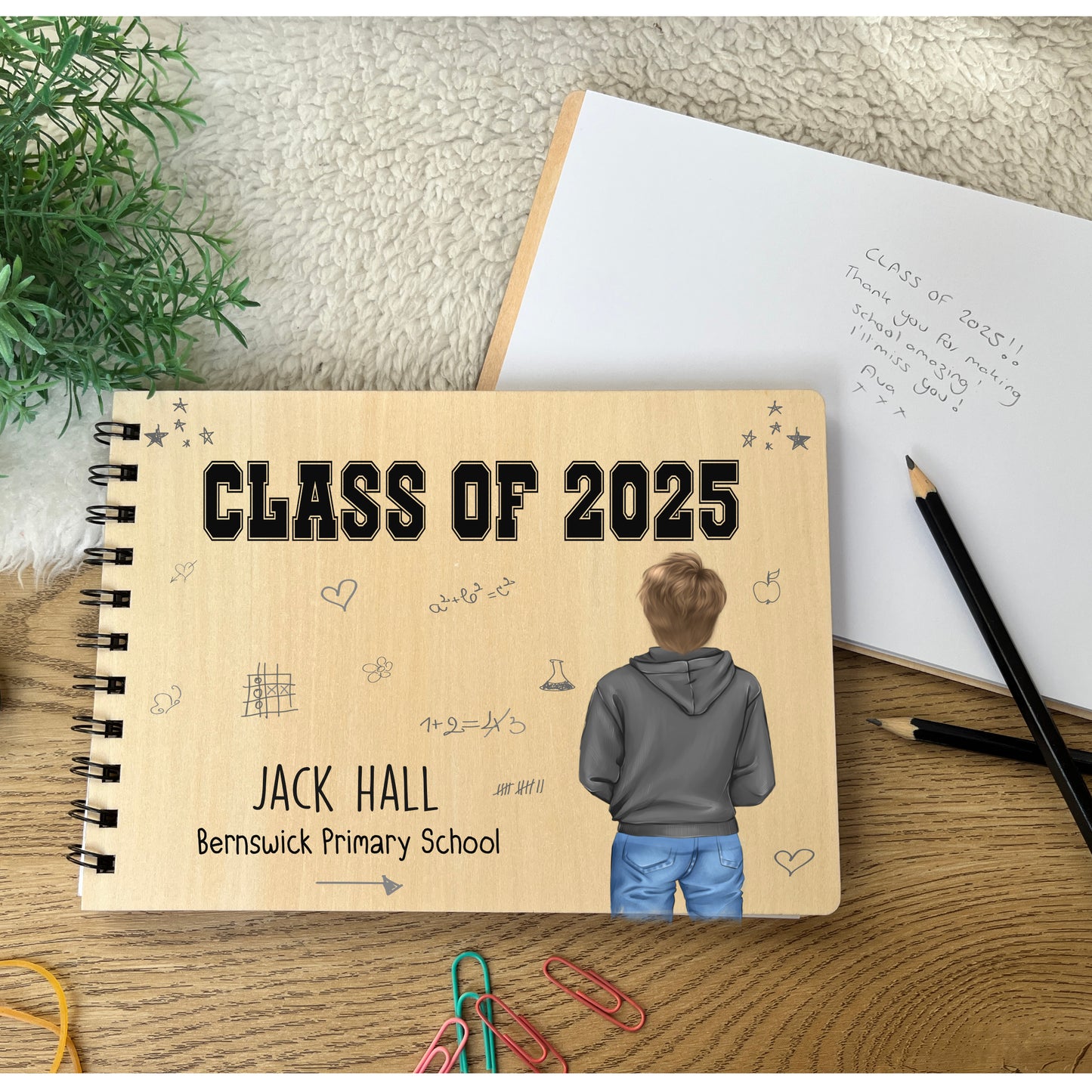 Class of School leavers scrapbook notepad