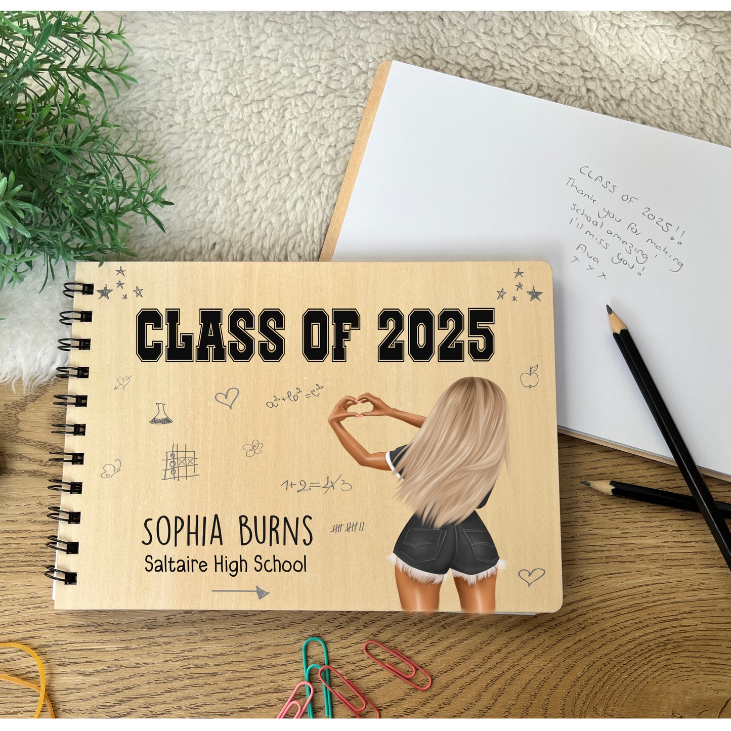 Class of School leavers scrapbook notepad