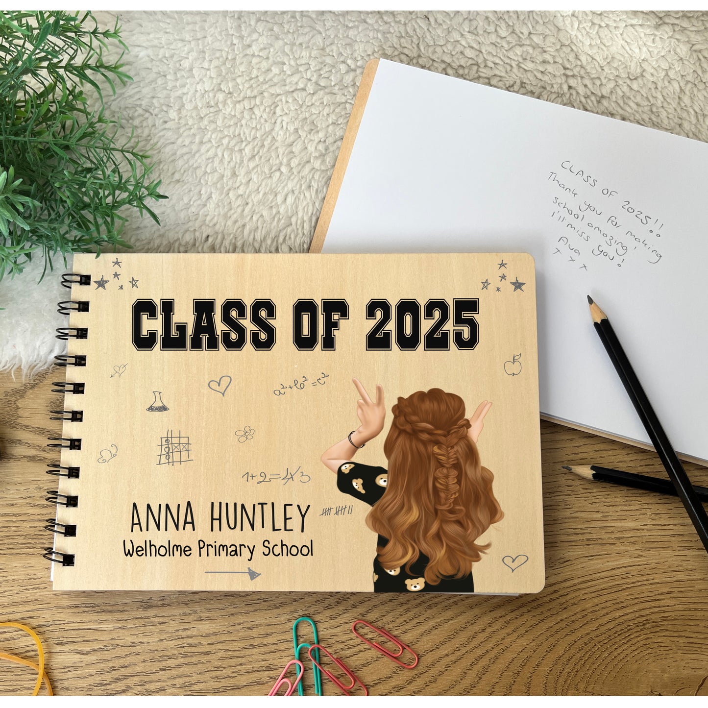 Class of School leavers scrapbook notepad