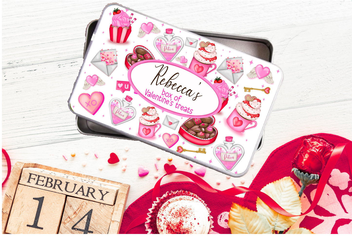 Valentine sweet tin