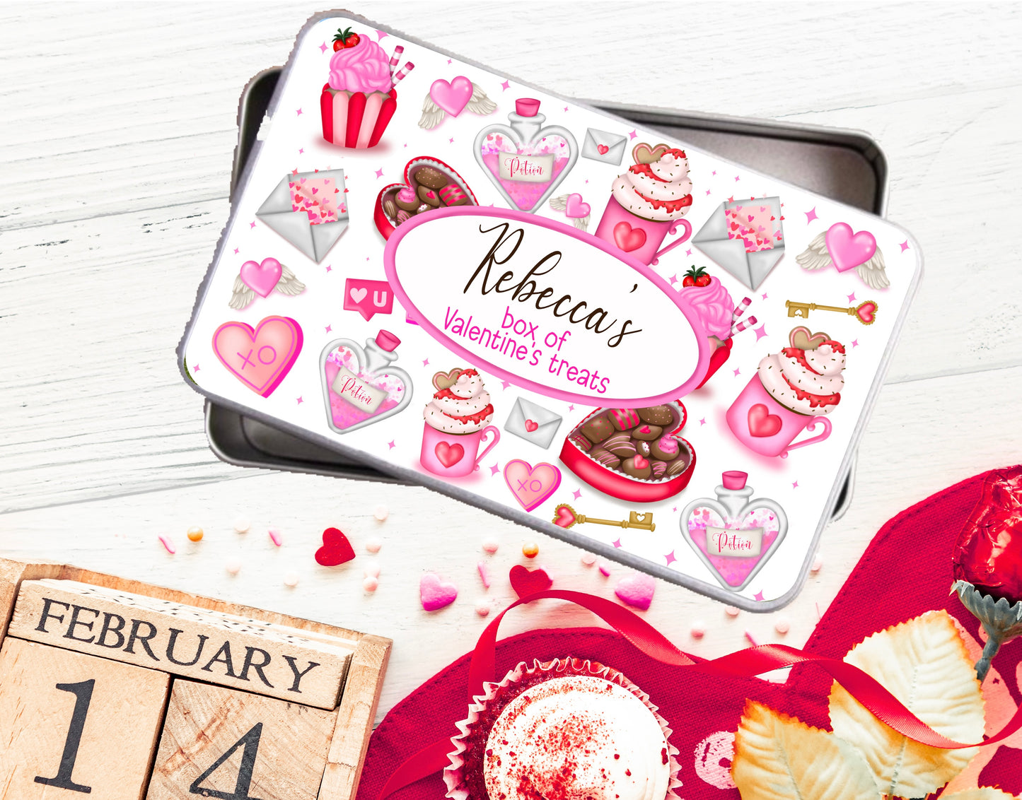 Valentine sweet tin