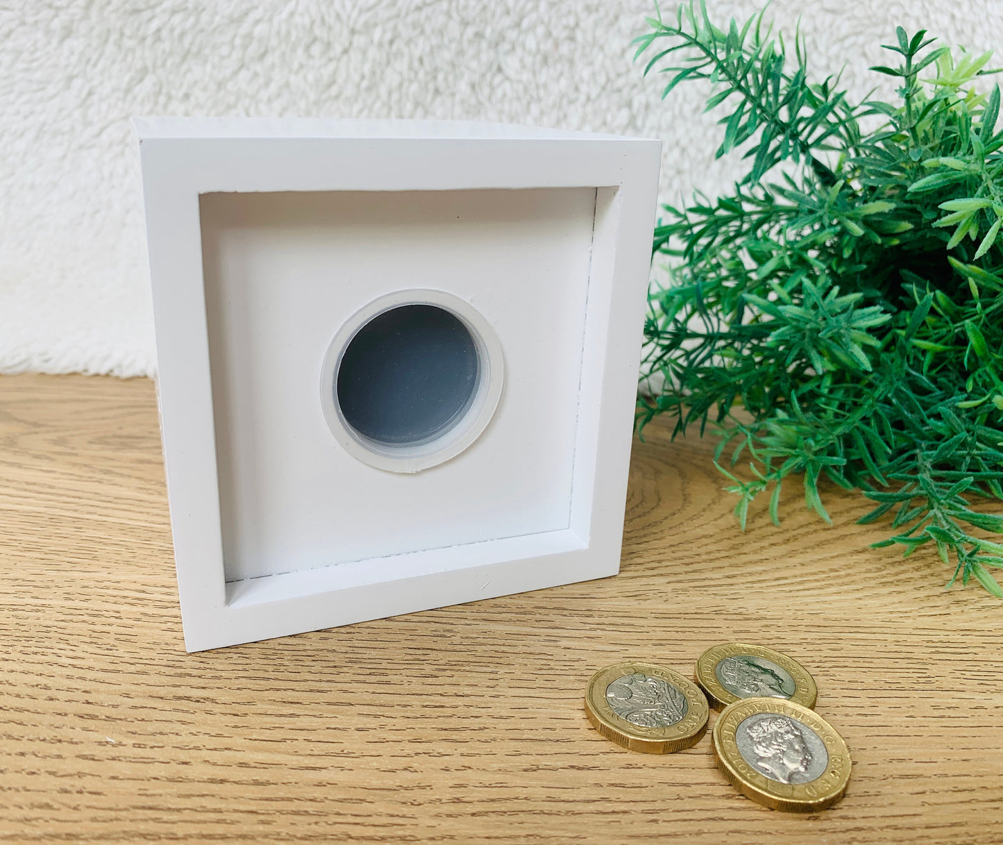 Rainbow square money box