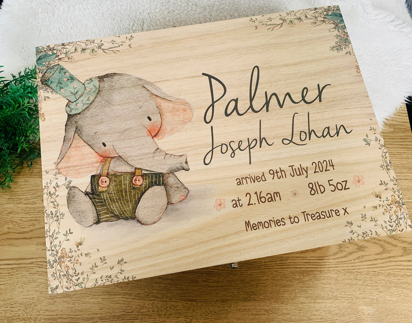 Vintage Elephant keepsake box