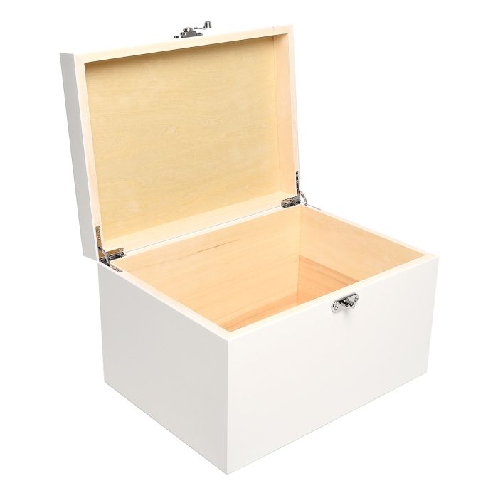 Giraffe and rabbits Luxury white baby memory box