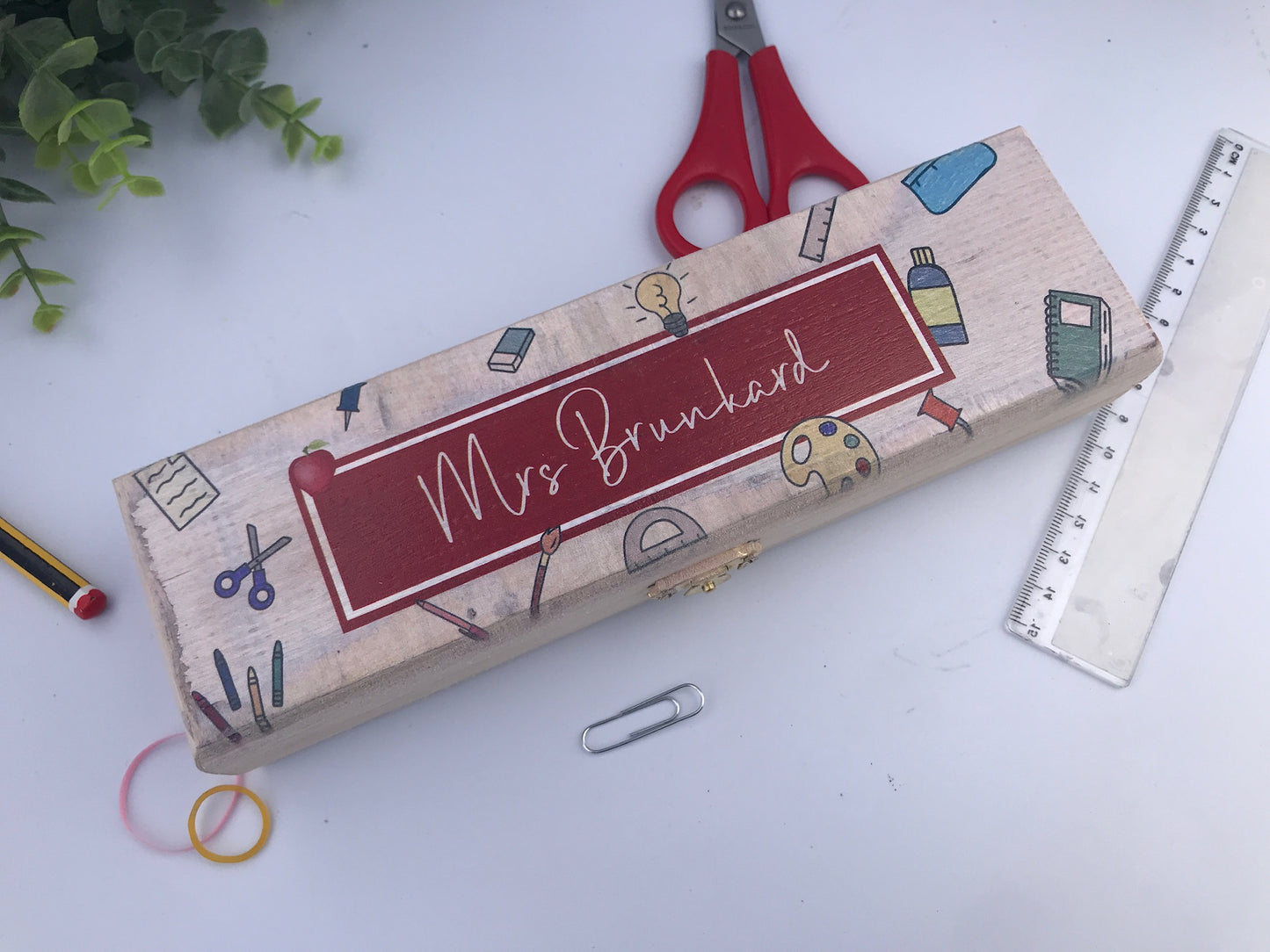 Teacher's pencil box