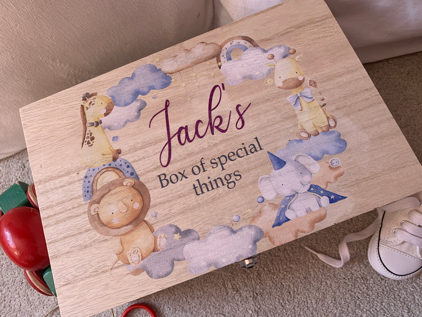 Safari wreath keepsake box