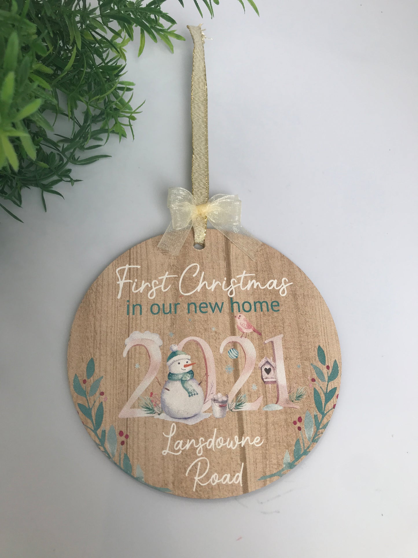 First Christmas in New Home hanging ornament