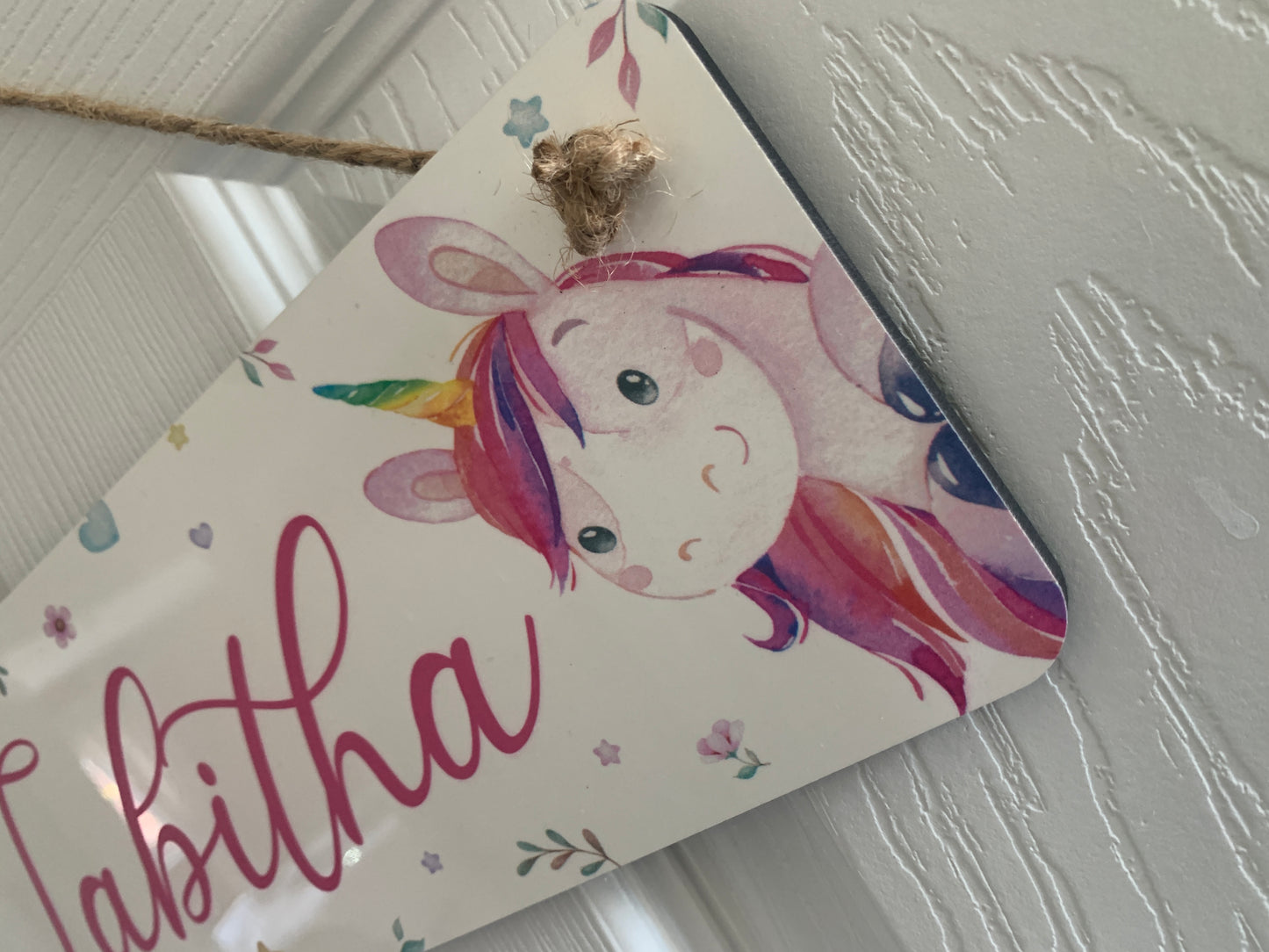 Unicorn door sign