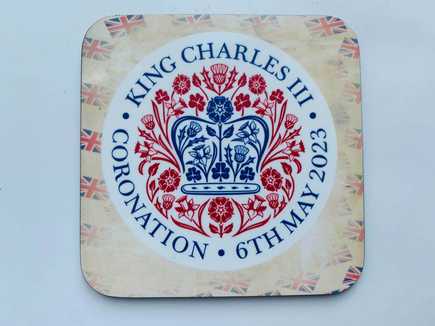 Kings Charles III coronation keepsake coaster