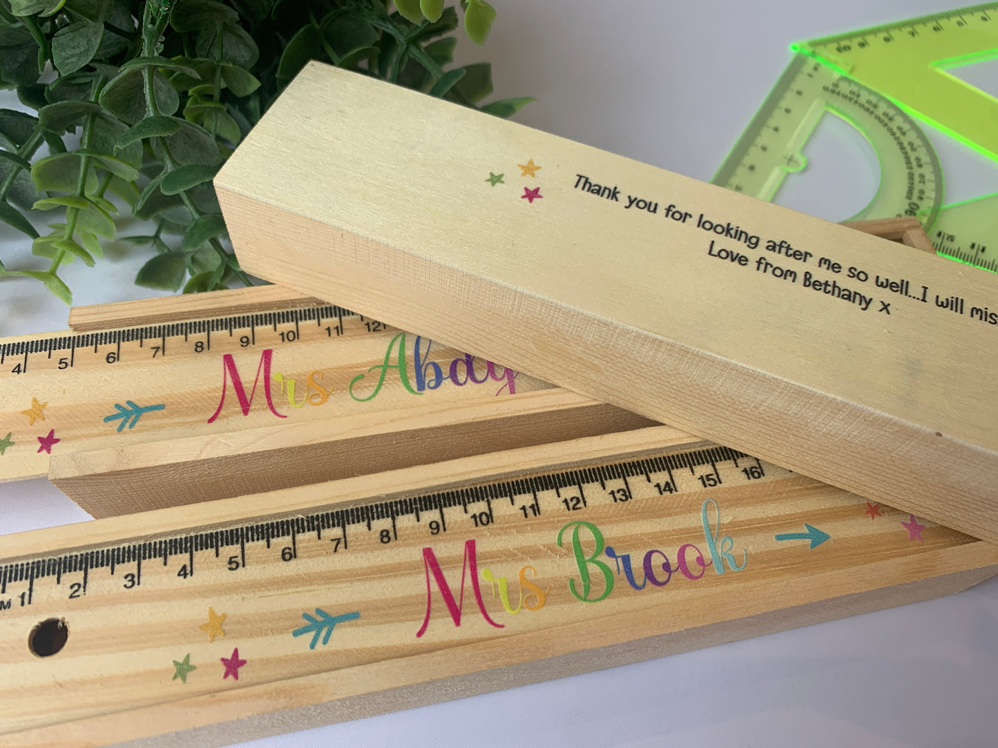 Wooden pencil stationary box