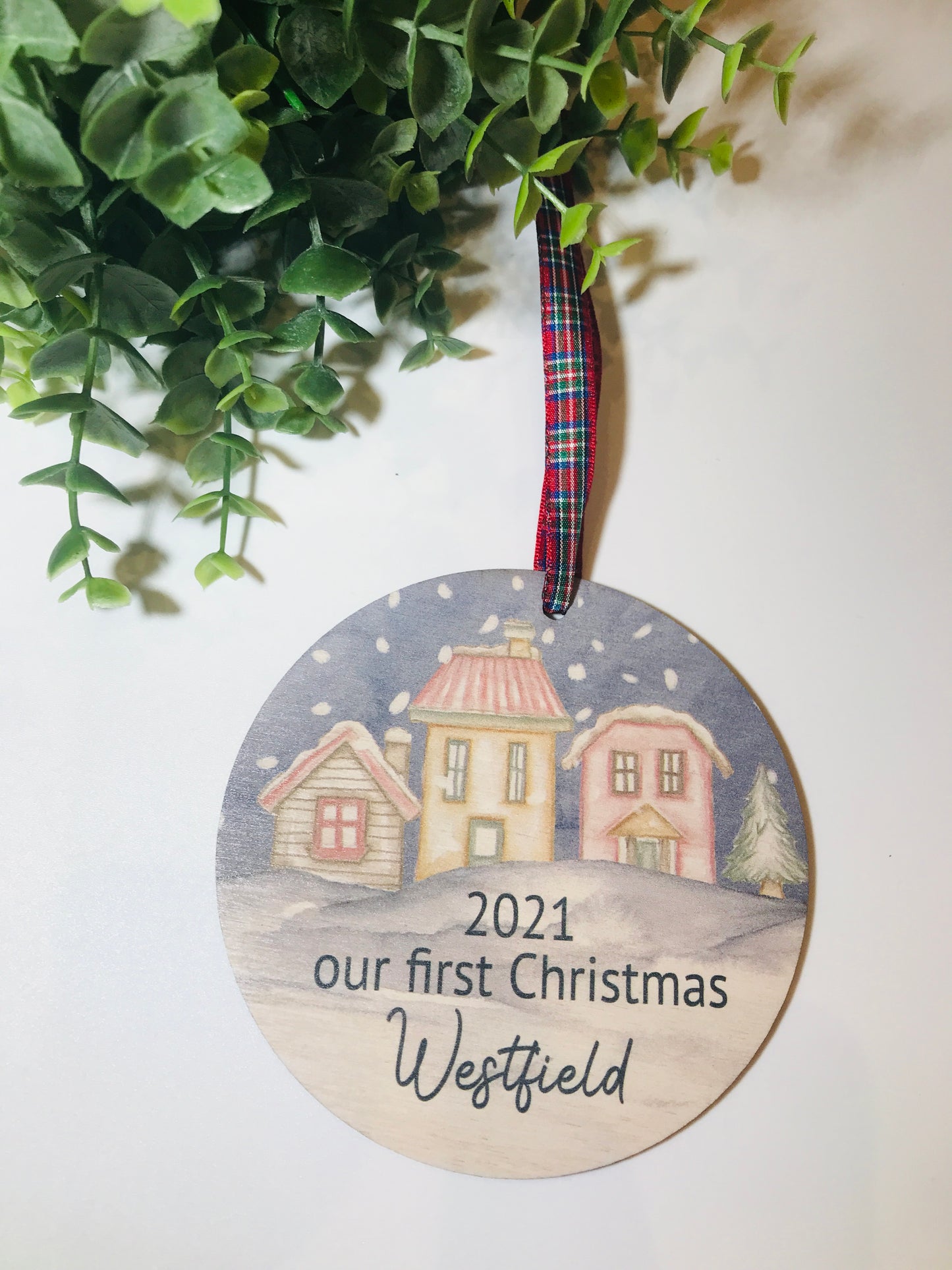 First Christmas in New Home hanging ornament