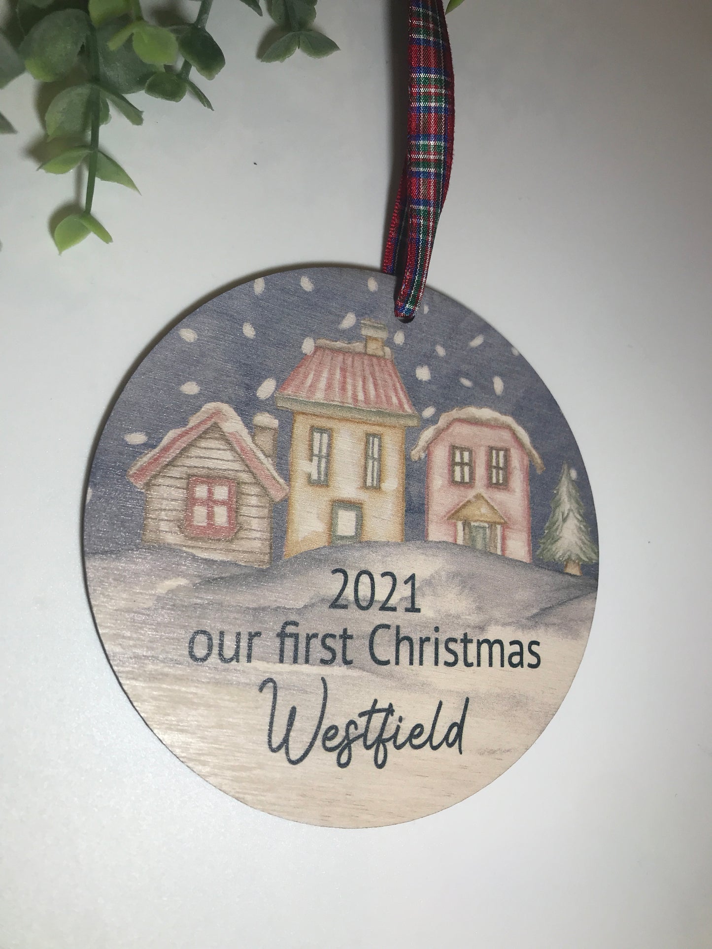 First Christmas in New Home hanging ornament