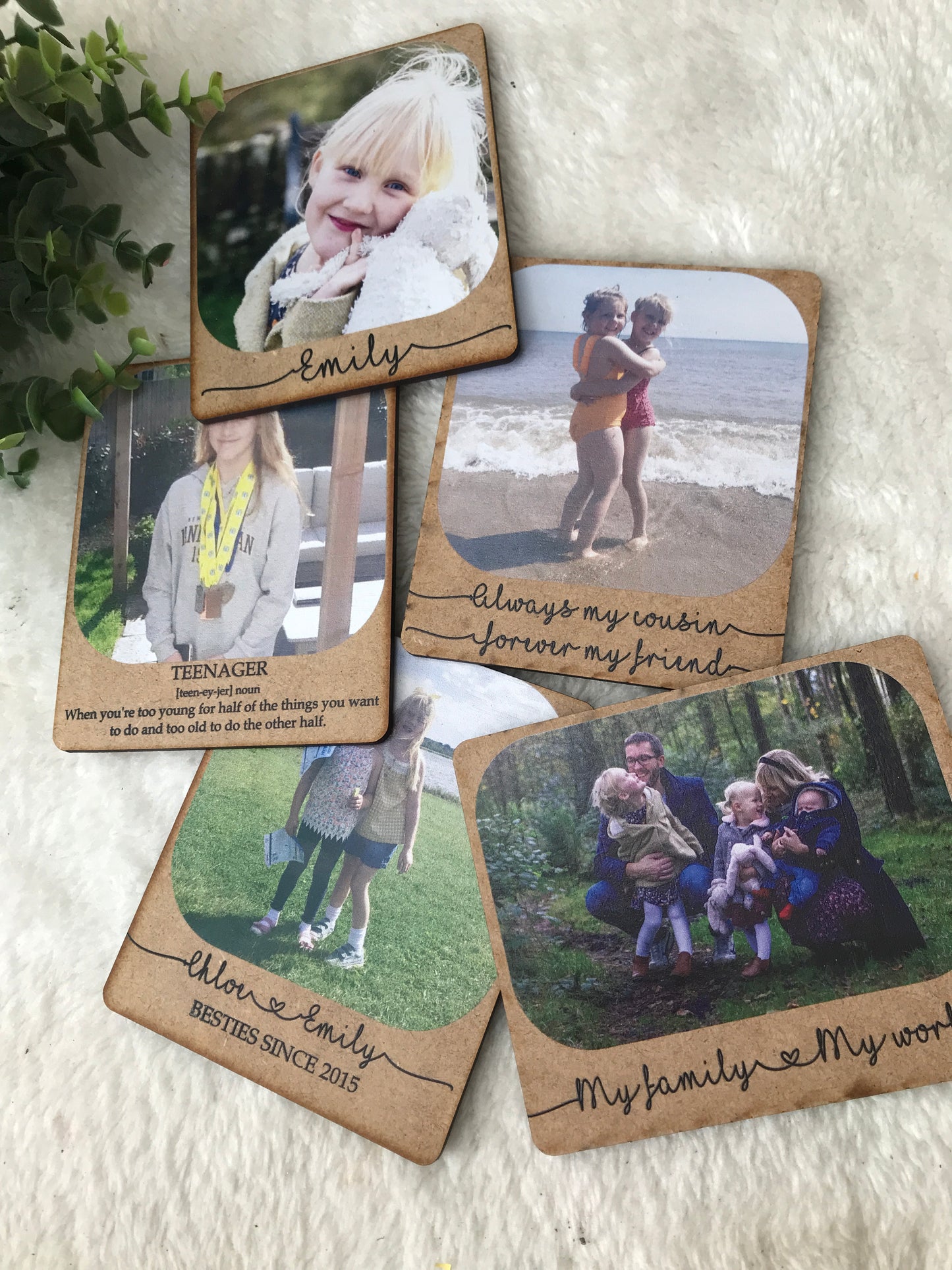 Custom photo magnet