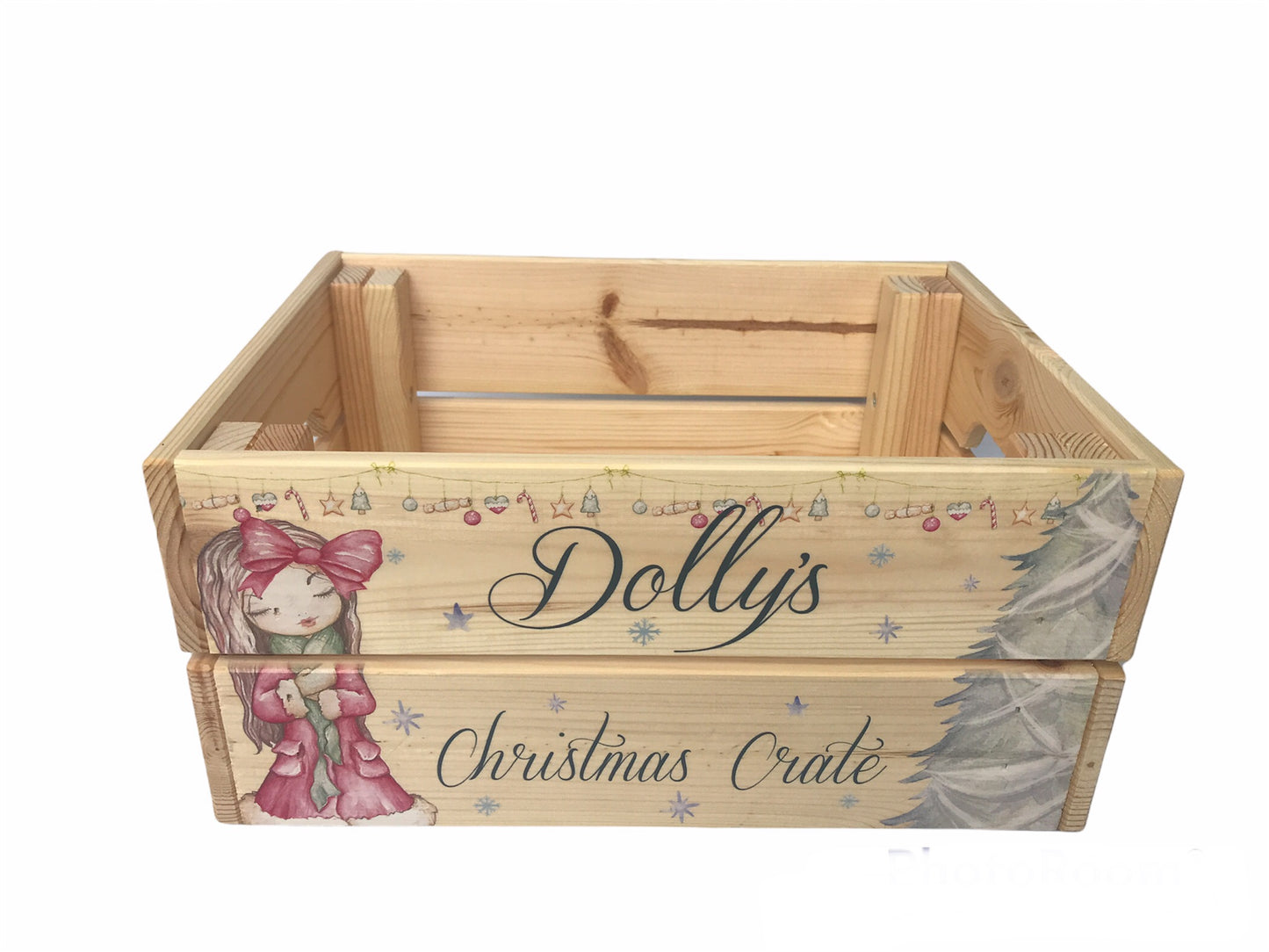 Woodland girl Christmas Crate