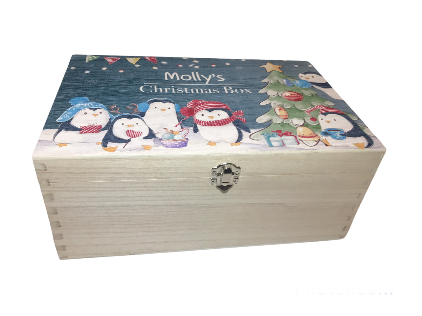 Cute Penguins Christmas Box