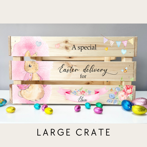 Rabbit Easter crate