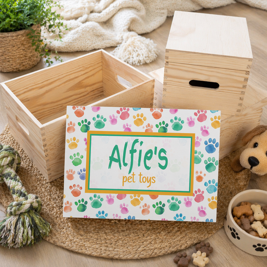 Pet Toy Box Lift Off Lid Box