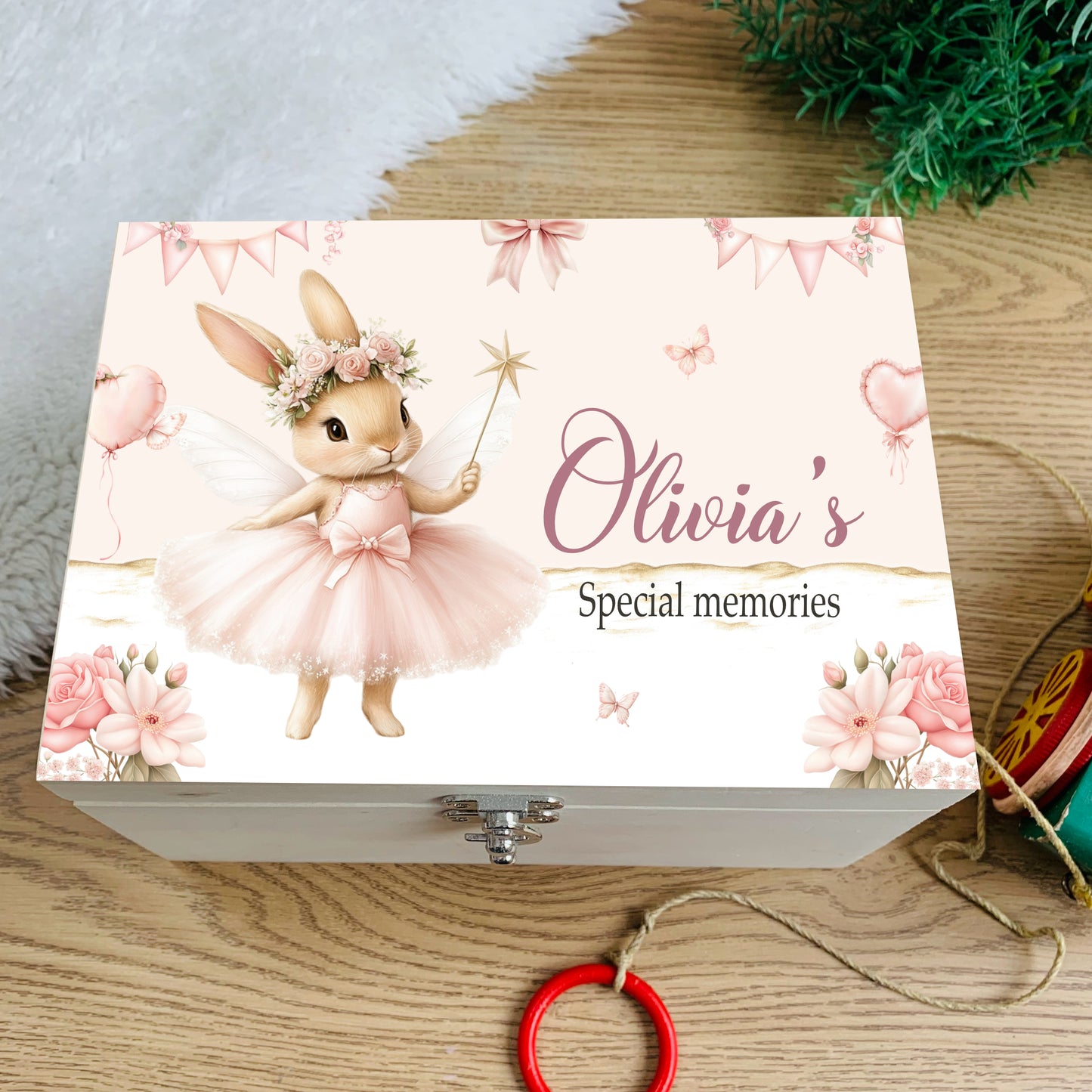 Ballerina Dancer Rabbit keepsake box