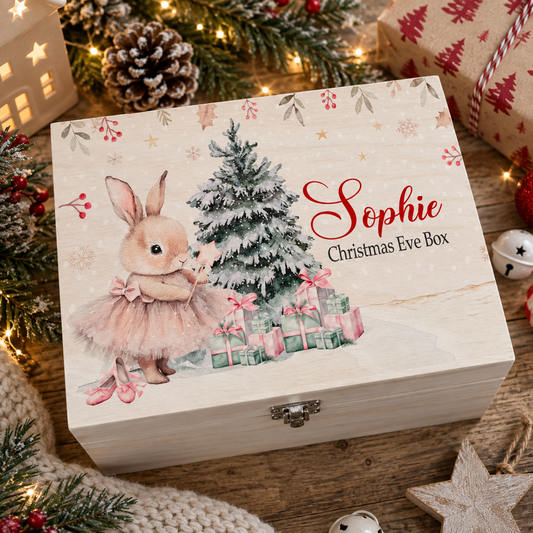 Christmas Ballerina Bunny Box