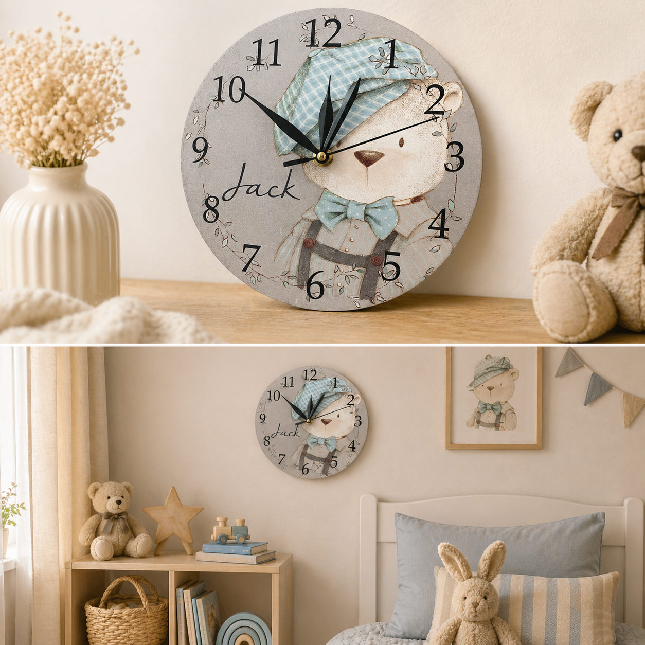Vintage Bear clock