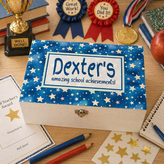 Blue star school award box