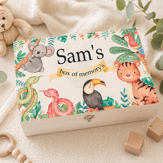 Jungle keepsake box