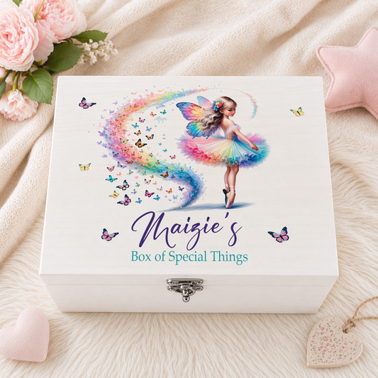 Ballerina Fairy keepsake box